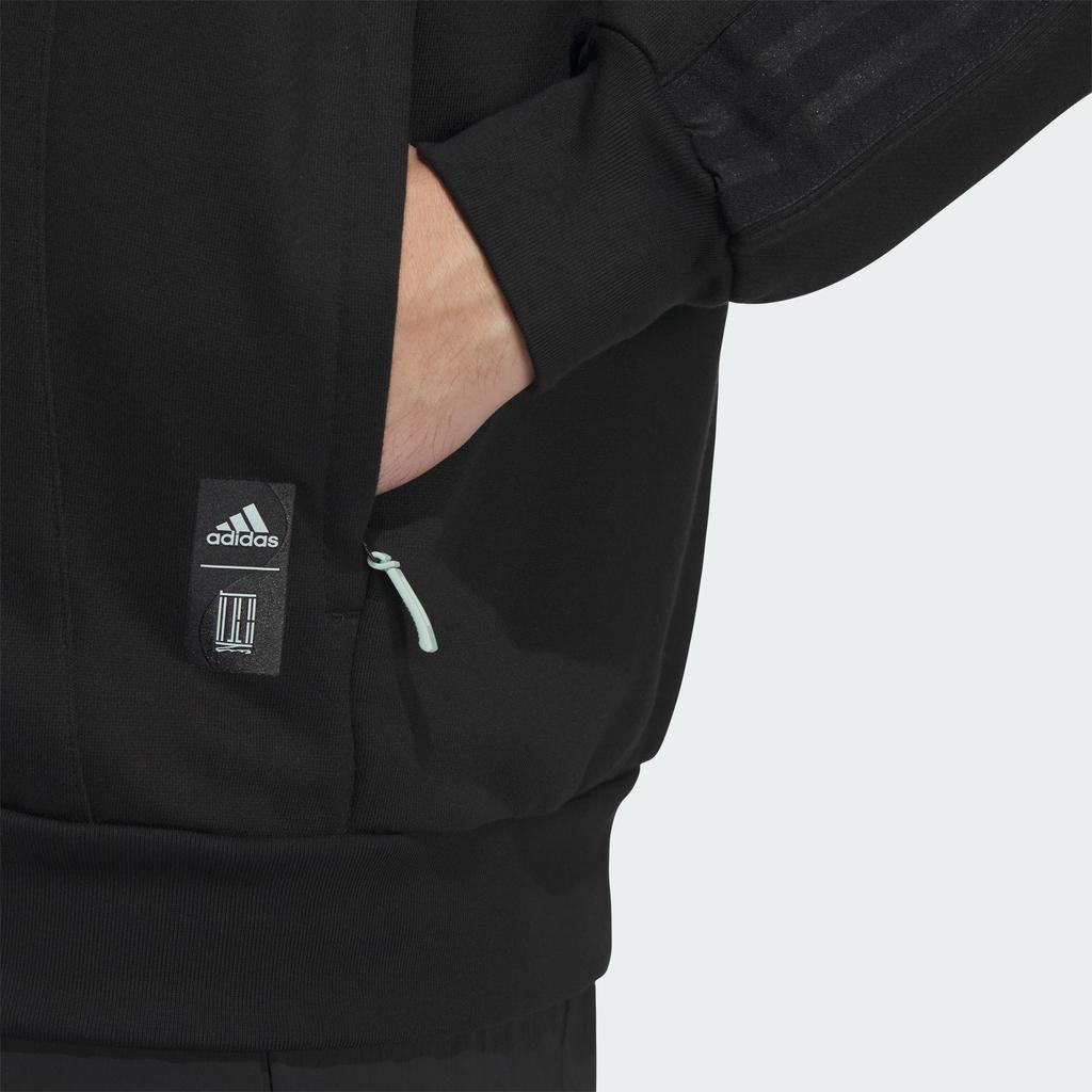 Adidas Wuji Series Stand Collar Sports Casual Loose Long Sleeve Jacket Men Jacket Black JI8703