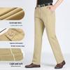 2024 Herren Leichte Baumwoll Freizeithose - Atmungsaktiv, Lockeres gerades Bein, Business Casual