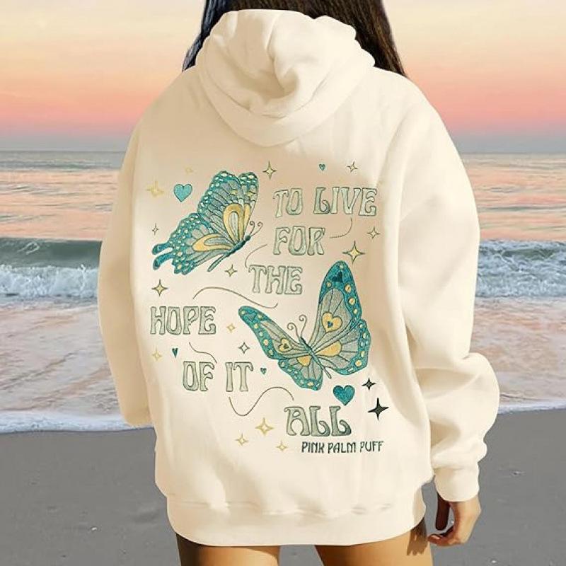Hopeful Dreams Drop Shoulder Ribbed Hoodie
