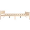 Solid Wood Bed Pine 200x200 cm