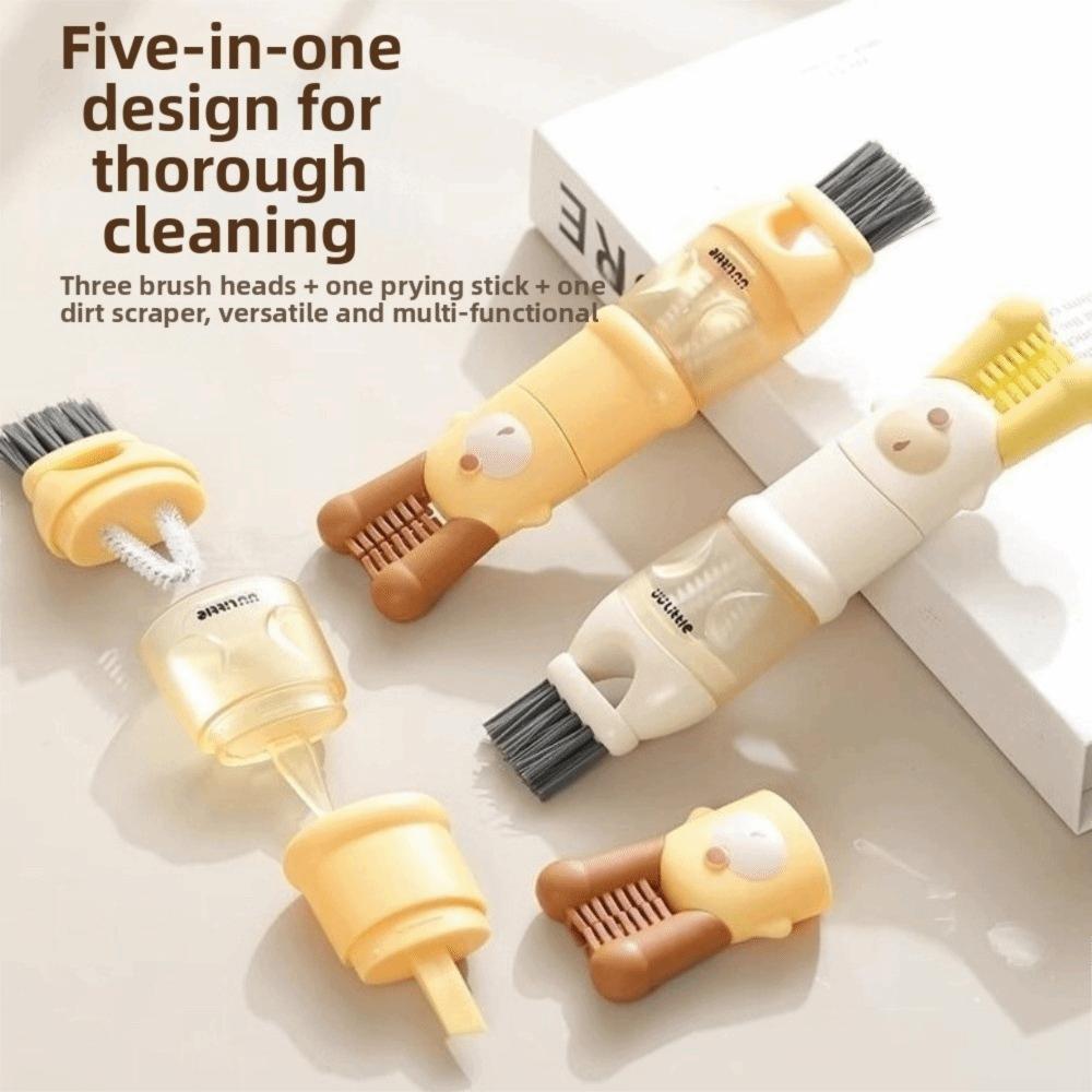 2 Pieces Efficient Cup Cleaning Brush Cartoon Bottle Gap Brush Water Cup Brush  Kitchen