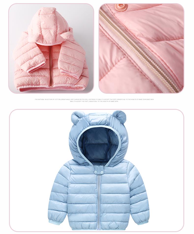 Infant Warm Cotton Jacket - Lightweight Down Coat for Boys and Girls (Autumn/Winter)