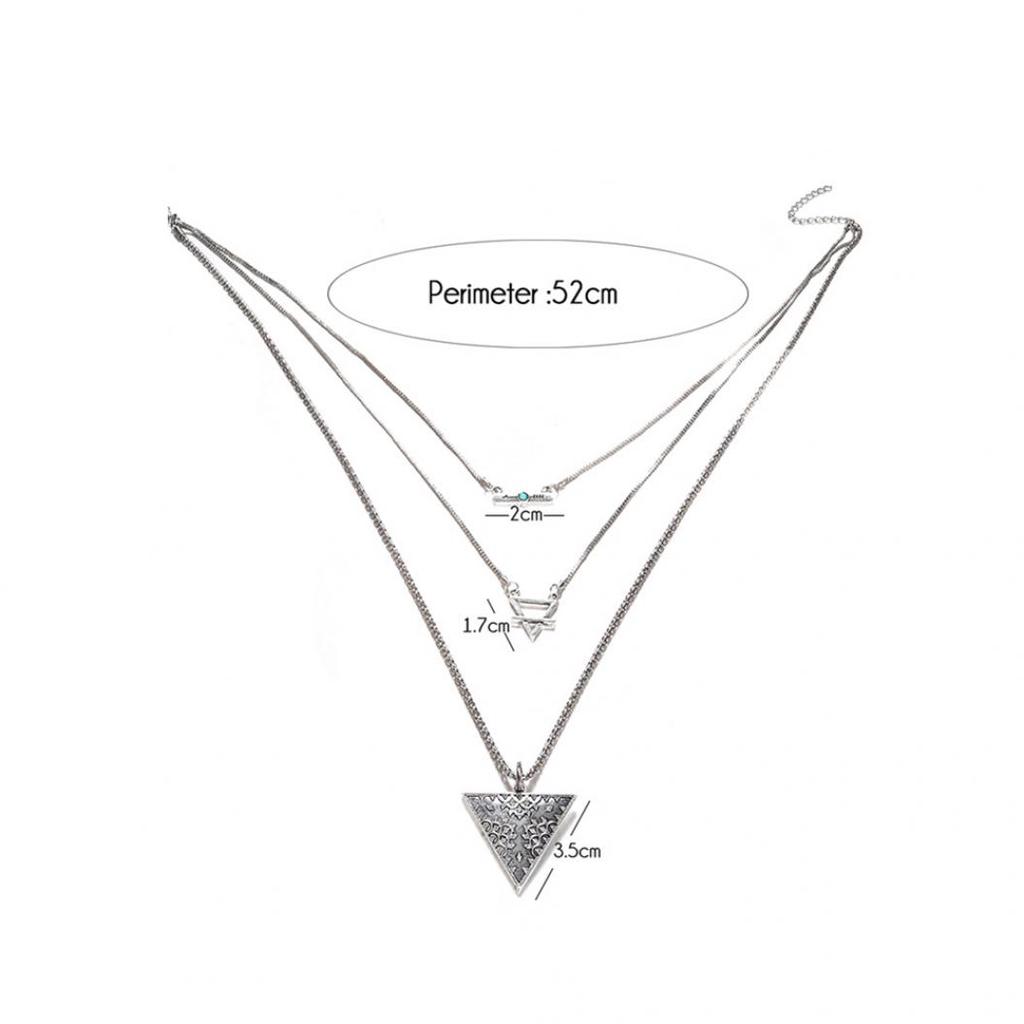 Collier bohème à trois couches pour femme, bijou cadeau