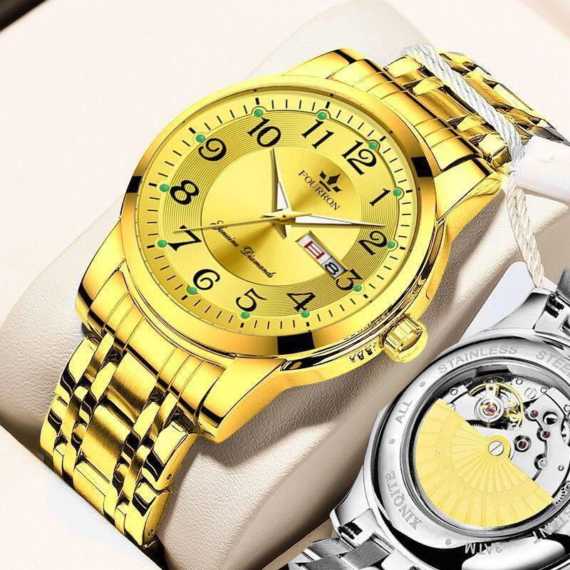 Relógio Automático Skeleton Importado Suíço - Feminino & Masculino Luminoso à Prova d'Água
