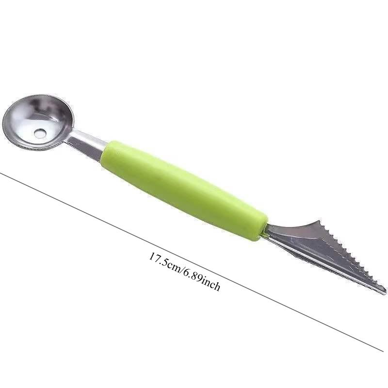 Multifunktions-Fruchtschnitzmesser Wassermelonen-Ausstecher Eisdiele Kugel-Schöpflöffel Löffel Ausstecher Küche DIY Kalte Speisen Werkzeuge Gadgets