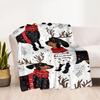 Rottweiler Moonlit Journey Flannel Blanket,Lightweight,Office Blanket,Sofa Blanket,Comfortable Blanket