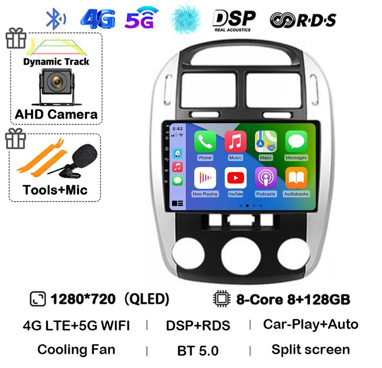 Android 14 Car Radio For Kia Cerato 2004 - 2008 Multimedia Video Player Navigation GPS Carplay Auto WIFI 360 Camera Audio Stereo