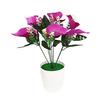 Simulation Silk Calla Lily Small Potted  For Home Room Decor Garden Outdoor Vase Flower Mother's Day Wedding Decoration
