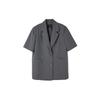 Lap Oversized Short Sleeve Jacket With Back Slit As2ej460