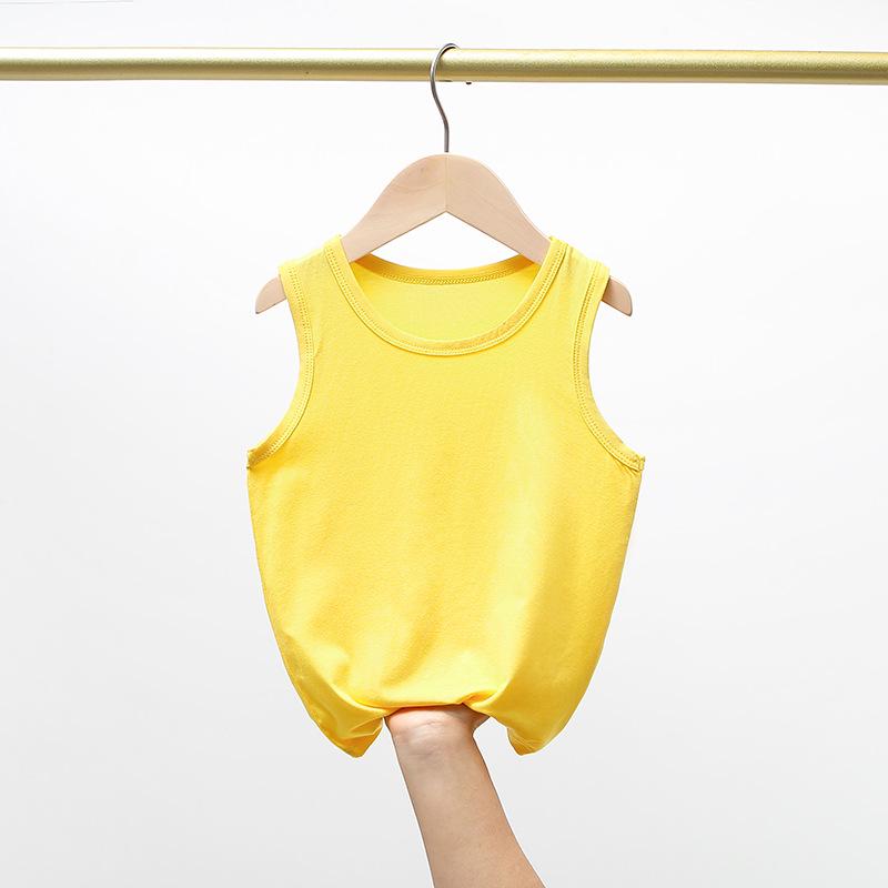 Children's Summer Modal Cotton Camisole Vest - Unisex Lightweight Base Layer for Babies and Kids