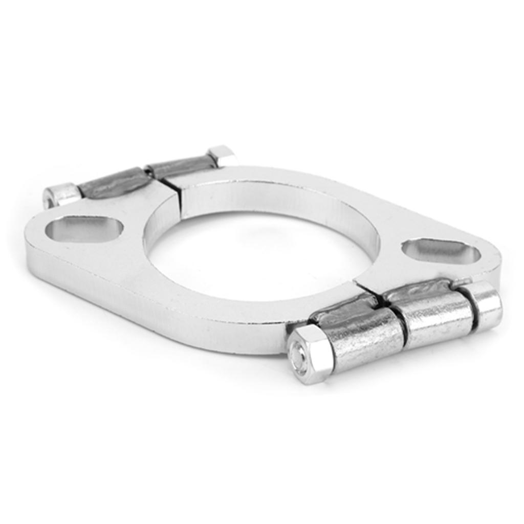 2.5in 63mm Steel Exhaust Flange Flat Oval Split Repair Replacement Accessory