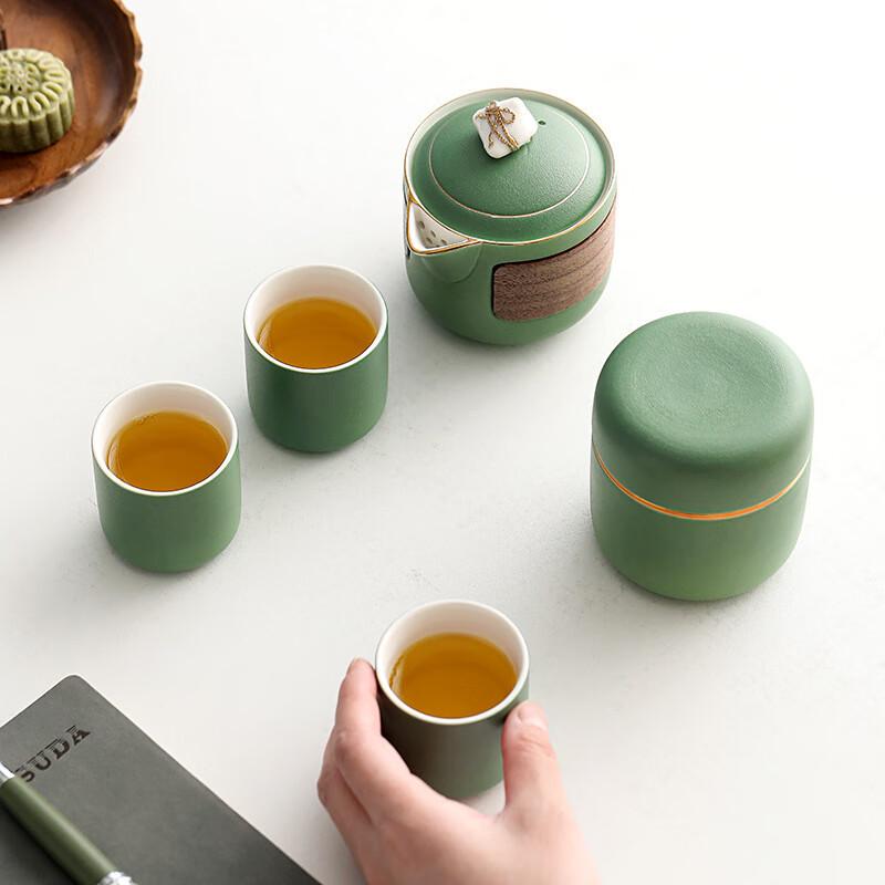 JANLA Dragon Boat Festival Ceramic Travel Tea Set