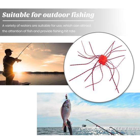 6Pcs Soft Baits Slow Sinking Bright Color Flexible Bite Resistant Reusable Dice-Shaped Baits