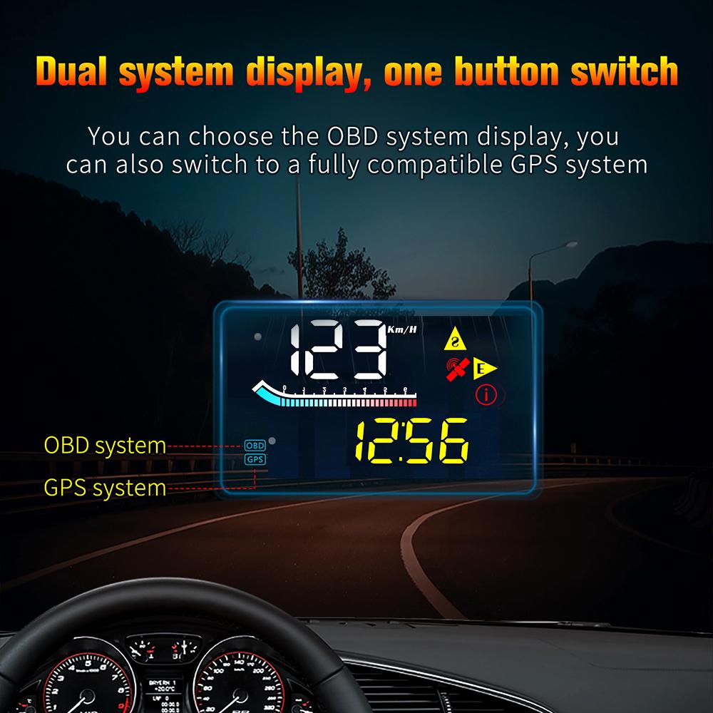 Windshield Projector Auto Electronics Accessories Digital Mini M17 OBD GPS Head Up Display for All Cars Car HUD Speedometer