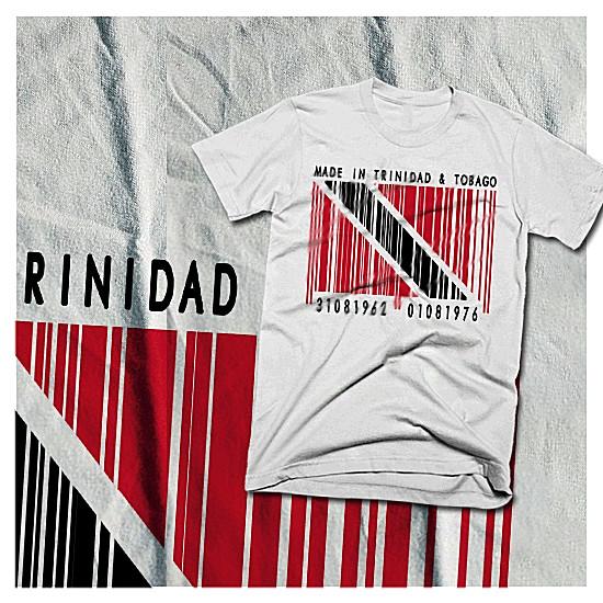 

Trinidad t-shirt Trinidad and Tobago flag TNT Carnival Soca TNT barcode tee 3XL