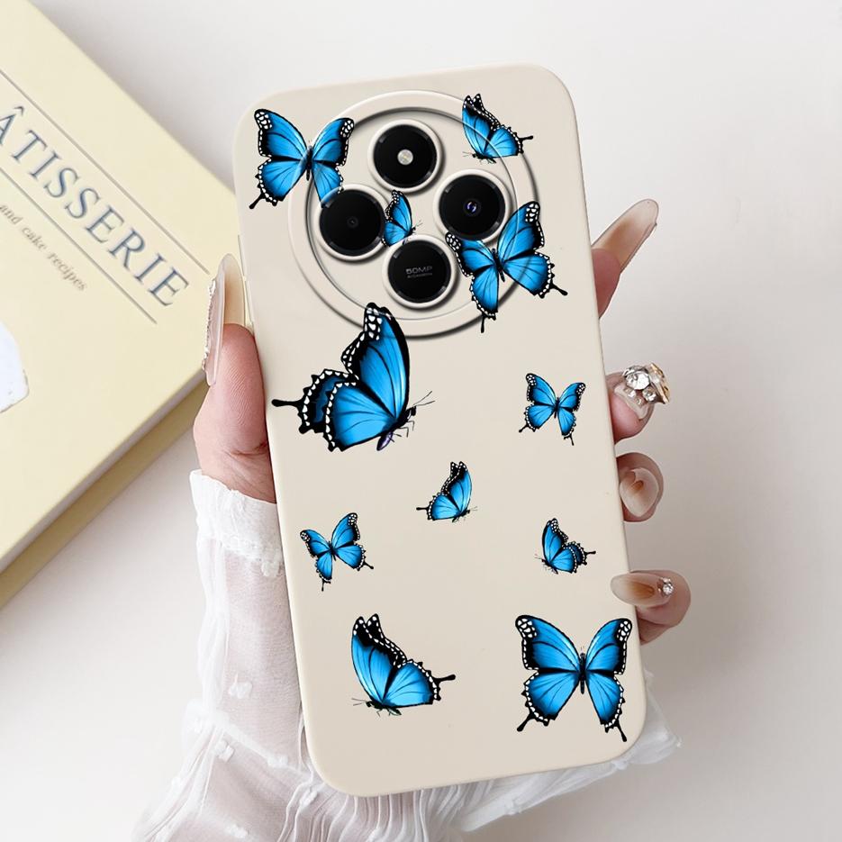 Für Xiaomi Redmi 14C Hülle Stylische Sonnenblume Hübsche Mädchen Rückabdeckung Weiche TPU Handyhülle Für Xiaomi Poco C75 C 75 Redmi14C Fundas