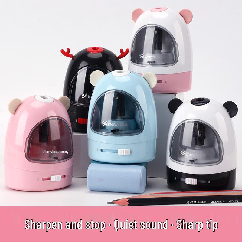 Astronomical Automatic Electric Pencil Sharpener with Refill Blade for Children and Students