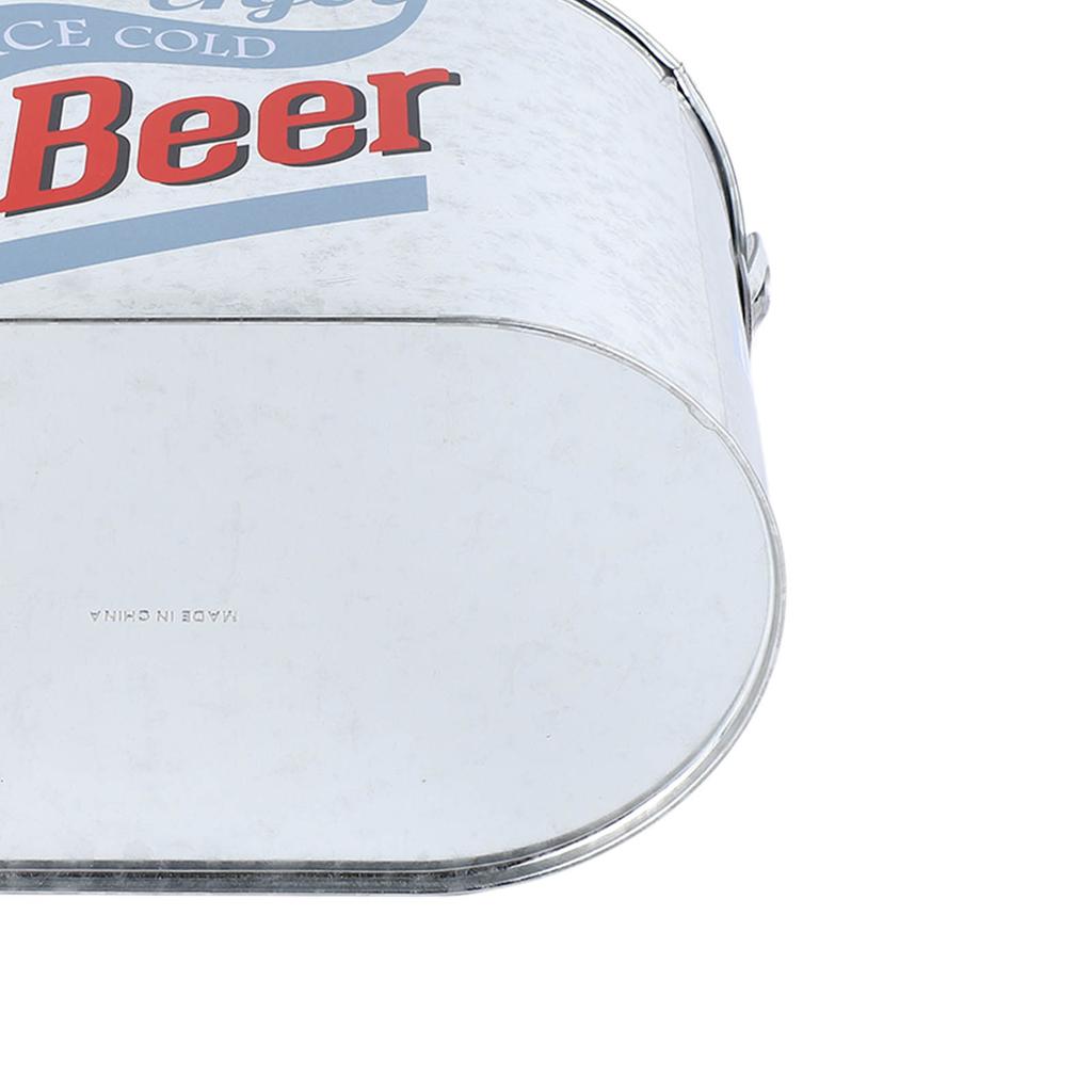 1 Stück Eiskübel mit großer Kapazität, Metall mit hoher Härte, mit bunten Mustern, zum Kühlen von Bier, Champagner, Bar, Home Party, unverzichtbar