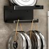 No-drill Adhesive Wall Mounted Toilet Paper Holder with Storage Shelf