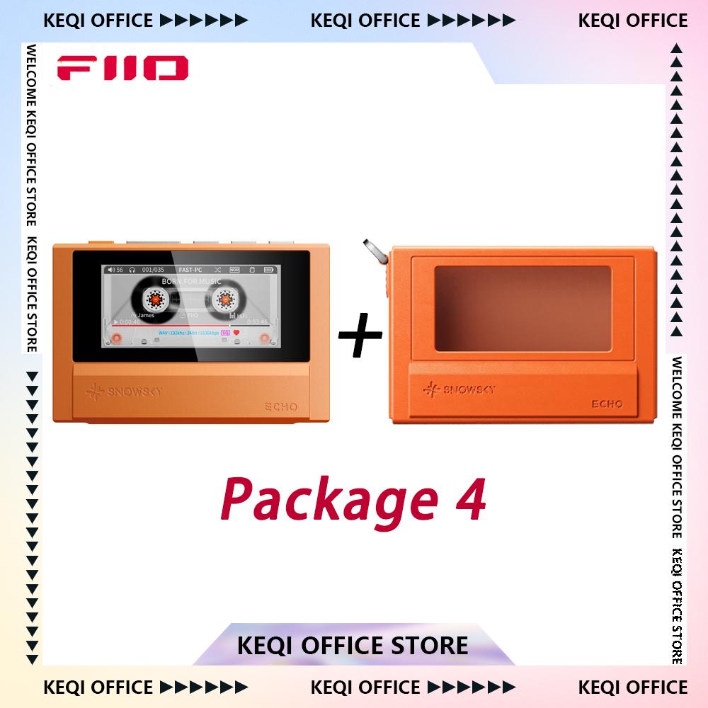 FiiO SnowSky ECHO MP3 Player Bluetooth Lossless Decoder Dual Output Support DSD WAV Hi-Res Audio Player Portable MP3 Custom Gift