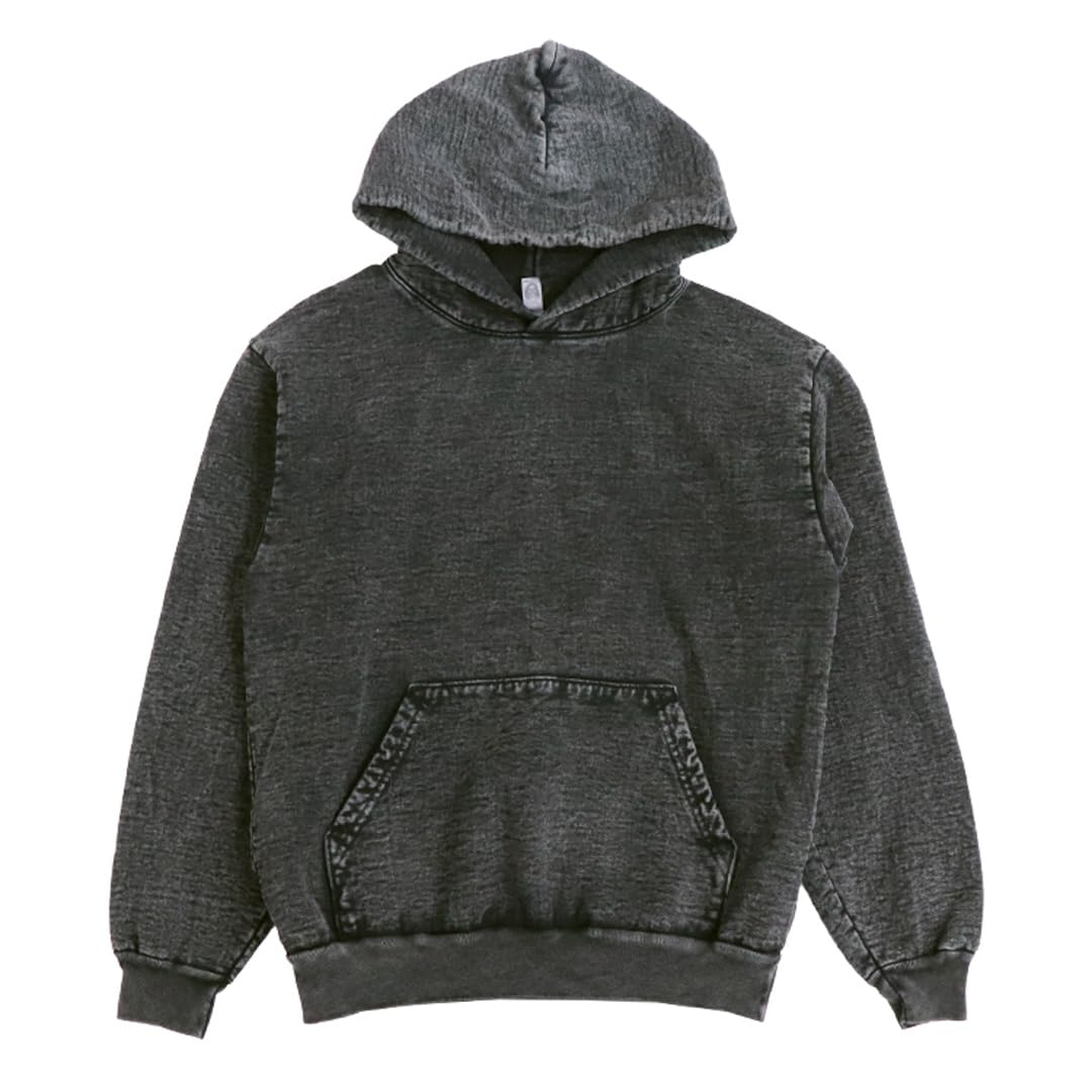 

Толстовка Los Angeles Apparel однотонная, окрашенная, 14 унций, цвет минеральный карбон, размер M, мужская толстовка с флисовой подкладкой, стирка, черный, [Б/У]