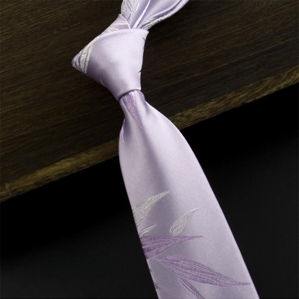 Floral Pattern Formal Business Necktie Leaves Printed Jacquard Necktie  British Style