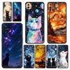 Katze Van Gogh Sternenhimmel Handyhülle Für OnePlus 13 12 11 10 9 8 7T Pro 13R 12R 10R 9RT 8T Nord N200 N30 2T CE 2 3 5G Lite Hülle