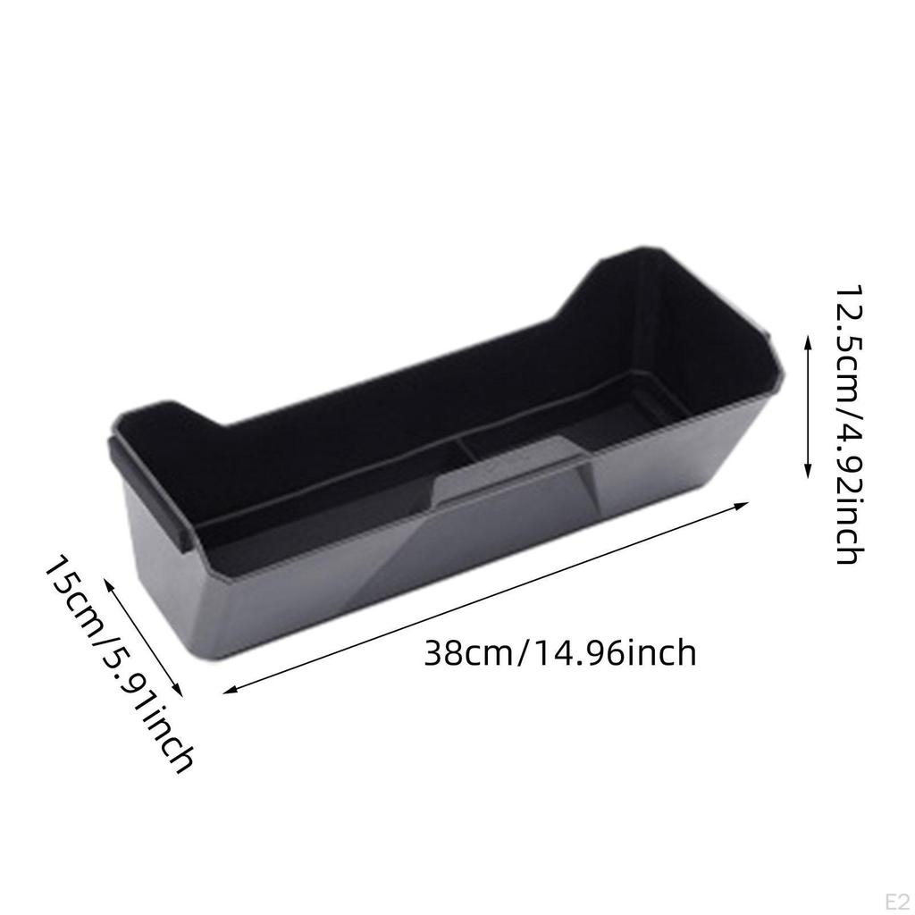 2x Car under Seat Storage Box Front Drawer Container Maximize Space 14.96x5.91x4.92inch