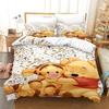 Winnie The Pooh Piglet Honey Pot Cartoon Duvet Cover Set HD Comforter Cover for Kids Bedding Sets Bedclothes Bedroom Decor