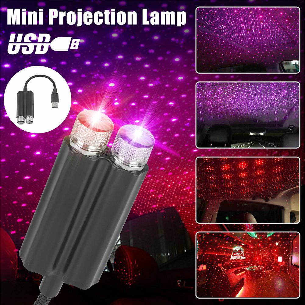 

Portable Multipurpose Usb Led Car Interior Light Freely Adjustable Bracket High Brightness Roof Atmosphere Star Projector Lamp C202P#0