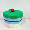 Macaron Color Ins Desktop Storage Box Cotton Thread Sundries Storage Organizer  Home