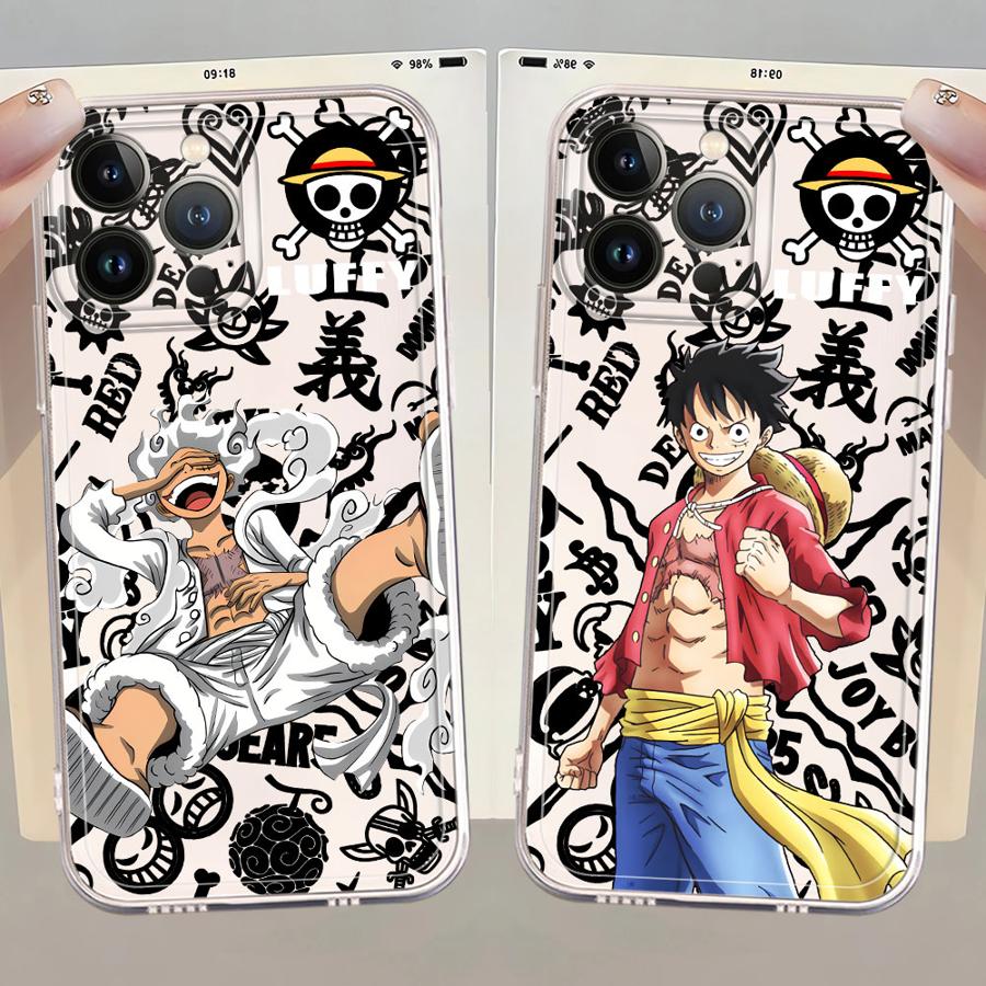 Case for iPhone 17 Pro Max 12 Mini 11 XR 13 Pro Air 7 8 XS Max 14 Plus 16 15 Soft Phone Cover O-One P-Piece Cool Luffy