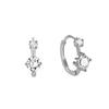 S925 Sterling Silver Cubic Zirconia Hoop and Stud Earrings: Elegant Small Ear Cuffs for Women, Korean Style, Unique Design