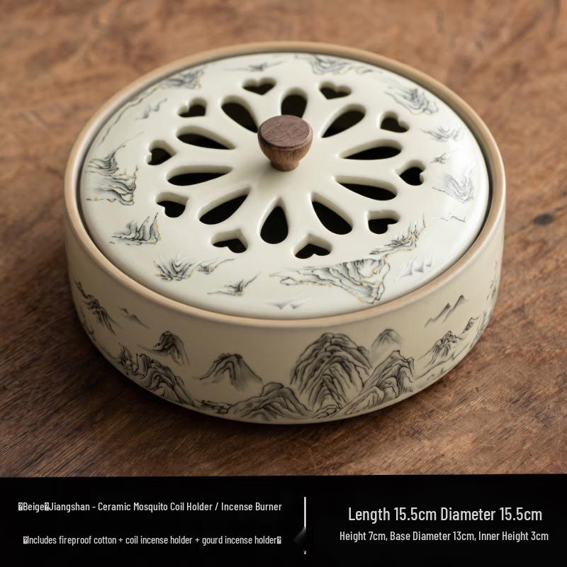 Ru Kiln Jiangshan Incense & Mosquito Coil Burner