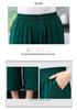 Summer Cotton Silk High-Waisted Wide-Leg Pants for Middle-Aged Women: Three-Quarter Length, Elastic, Plus Size Casual Wear