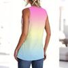 Women's Fashionable Casual Everyday Versatile Gradient Print Slim-Fit Summer Tank Top