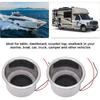 Akozon Luminous Cup Holder Insert, 2Pcs 8 LEDs Drink Holder With Draining Hole for Marine Boat Car (Green LED)