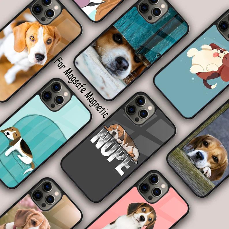 Beagle Puppy Dog Magnetic Phone Case For APPLE iPhone 17 Air 16 14 13 12 Pro Max 15 Plus Wireless Charge With MagSafe Cover