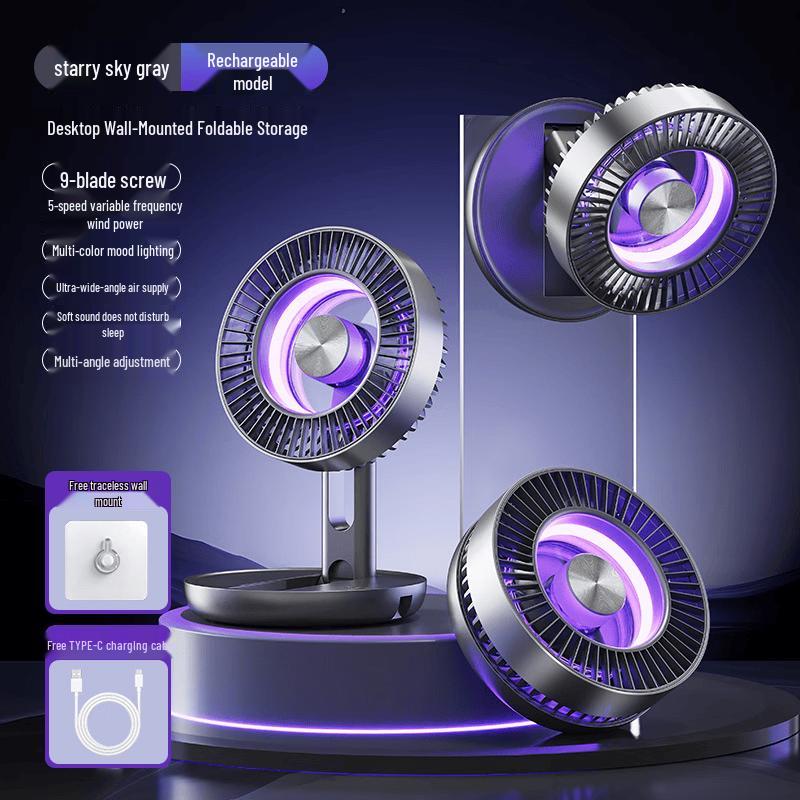 VANSKING Portable Foldable USB Desk Fan