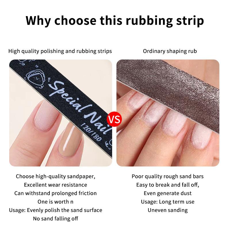 1Pcs Black Nail Files For Manicure Sanding Double Sided Nail File 100-240Grit Nail Art Care Tools High Quality Polishing Tools