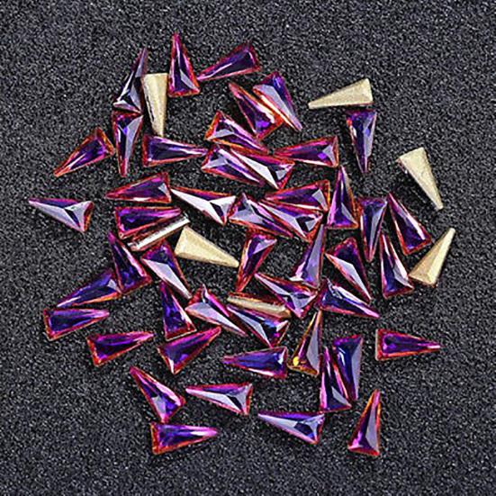 10 Stücke Frauen Dreieck Nail art Spitze Glänzenden Strass DIY Dekoration Maniküre Kit