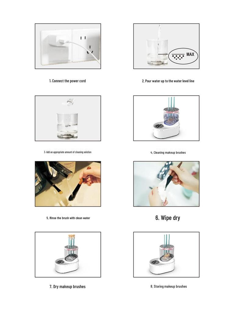Electric Makeup Brush Cleaner: Quick-Dry, Charging, Automatic Cleaning Tool (2025 Model)
