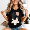 Unisexs Abstract Face Line Art T Shirt Unisex With Flowers Minimalist Tee