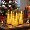 3 In 1 Design LED Electronic Candles Warm Light Fake Candle Lights  Christmas Decor