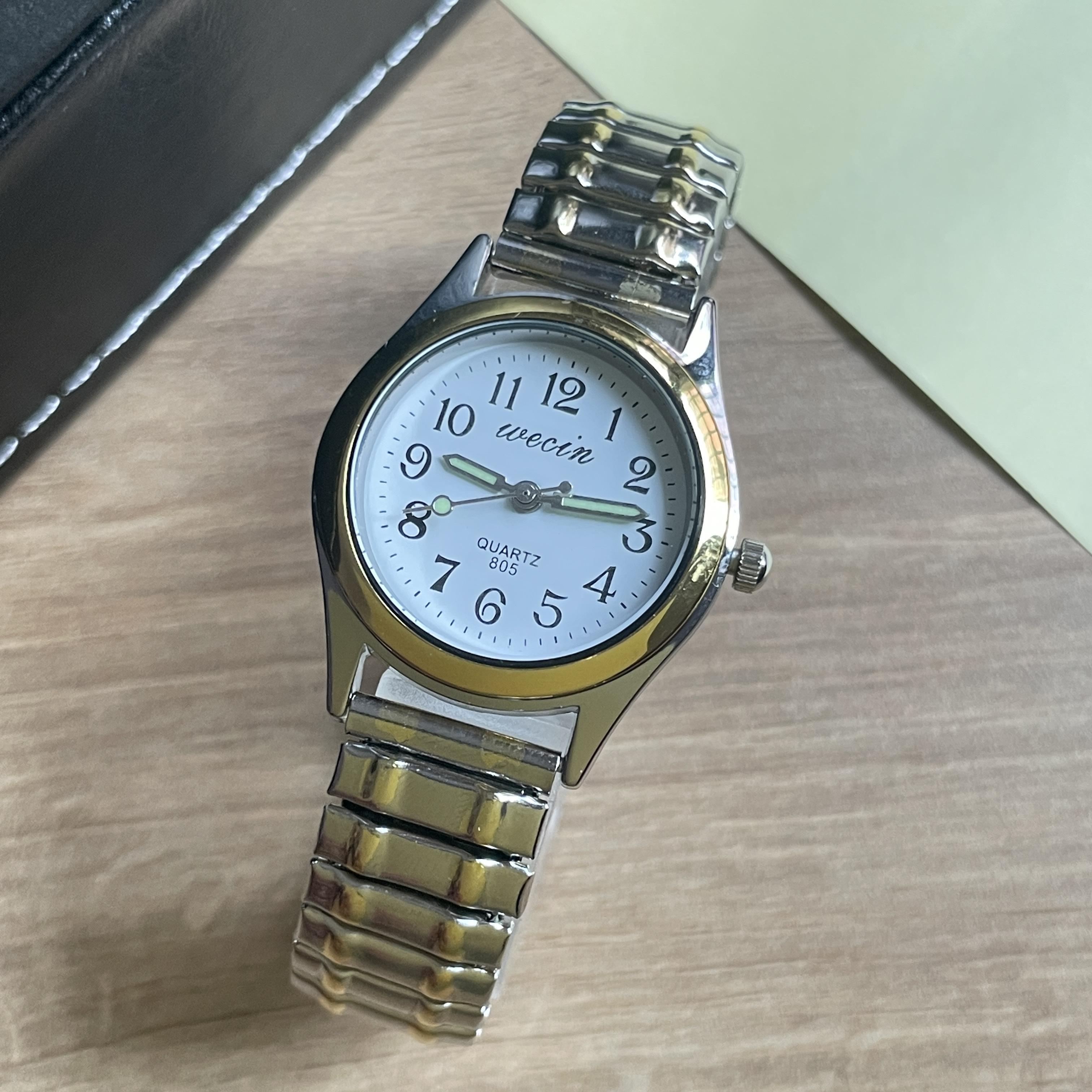 

Business Sports Alloy Elastic Strap Glow-In-The-Dark Couple Fashion Quartz Watch For Men And Women