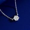 Sechs-Krallen Einzeldiamant Halskette Damen Nische leichter Luxus Temperament hochwertiger Blitzdiamant Ins-Stil Accessoires