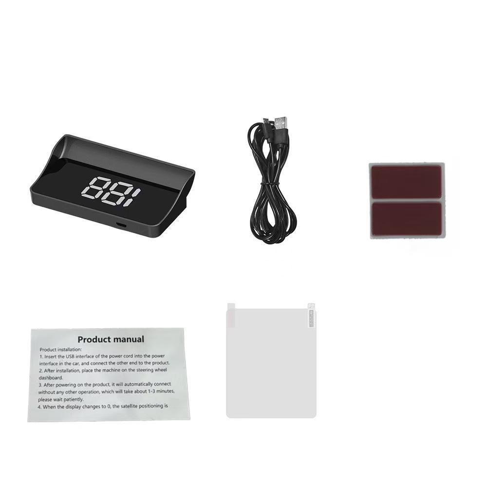 HUD Tachimetro GPS Universale, Head-Up Display con Grande Font Digitale, Plug & Play, Tracciamento Velocità Preciso Senza Salti per Tutti i Veicoli