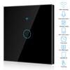 WLAN Touchscreen Schalter Einzelkreis für Alexa Google 1?Weg AC  (Schwarz )