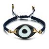 Boho Evil Eye Bracelets Handmade Braided Chain Lucky Jewelry Big Eye Trendy New Fashion Gifts for Women