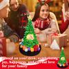 Luminous Christmas Tree Old Man Resin Craft Ornaments Christmas Holiday Party Indoor Decorations